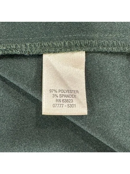 CJ Banks Pearl Snap Blouse Womens Size 1X Stretch Paisley Green Long Sleeve - Picture 8 of 13